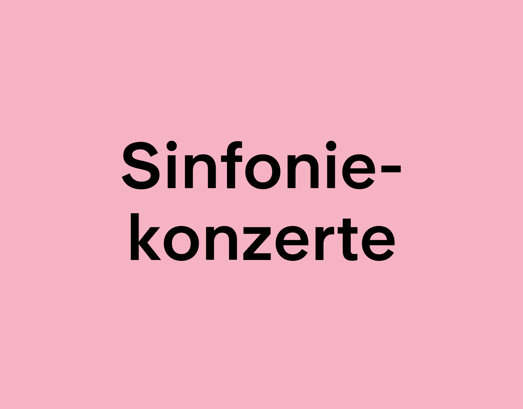 Sinfoniekonzerte