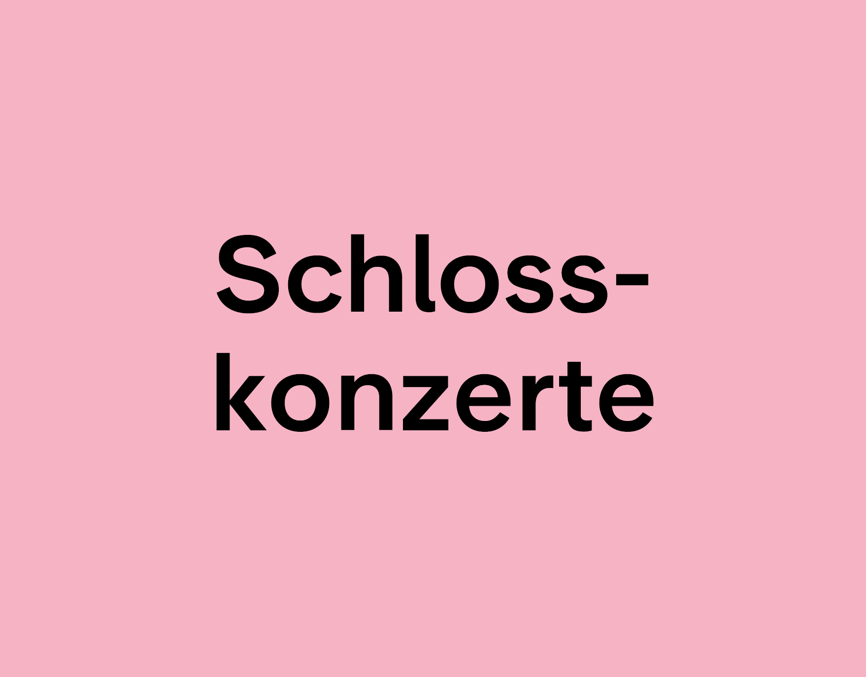 Schlosskonzerte