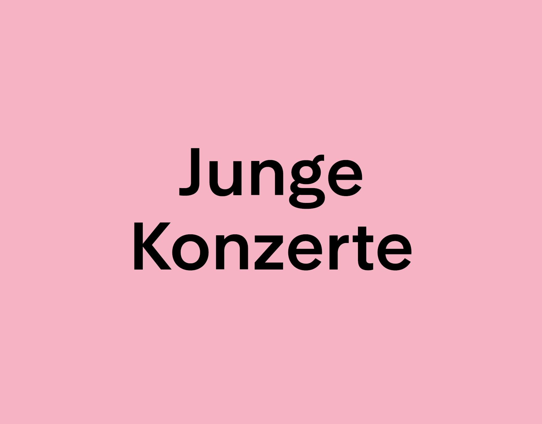 Junge Konzerte